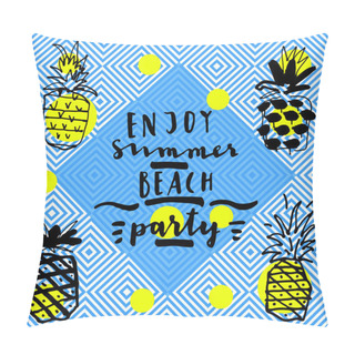 Personality  Enjoy Summer Beach Party Pillow Covers