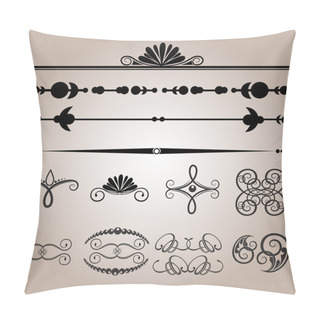 Personality  Vector Set Of Vintage Elements. Pillow Covers