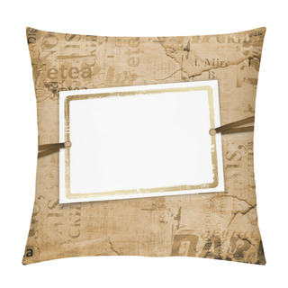 Personality  Old Advertisement With Ribbon Pillow Covers
