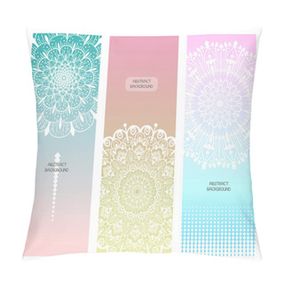 Personality  Flower Mandala Set Pillow Covers