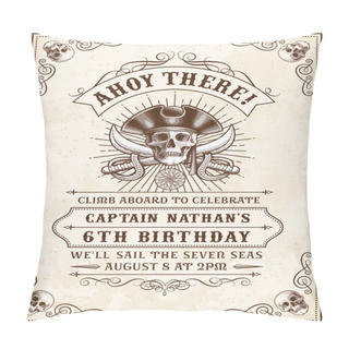 Personality  Death Pirate Invite 2 Pillow Covers