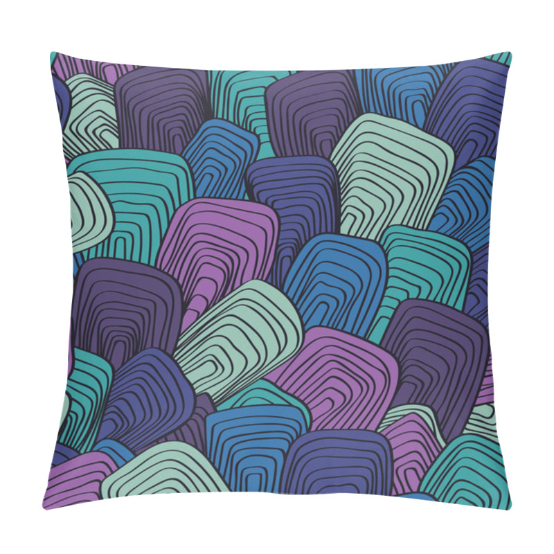 Personality  Blue and lilac Abstract background. pillow covers