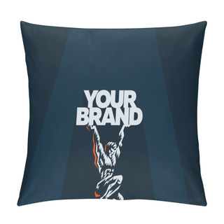 Personality  Atlas Keeps The Logo. Vector Pillow Covers
