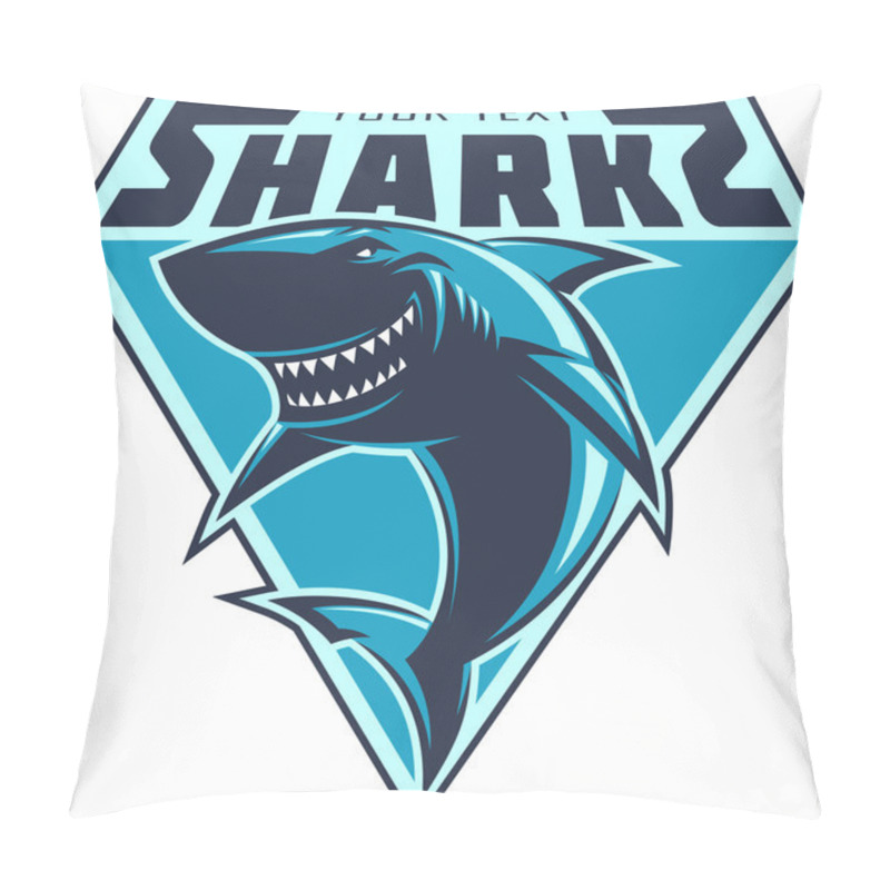 Personality  Sharks Logo Pillow Covers