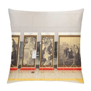 Personality  Reproduction Of Famous Painting In Osaka Pillow Covers