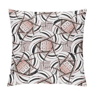 Personality  Intricate Greek Key Vector Seamless Pattern. Patterned Geometric Pillow Covers