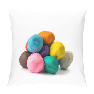 Personality  A Modelling Clay Ball Of Different Colors Pillow Covers