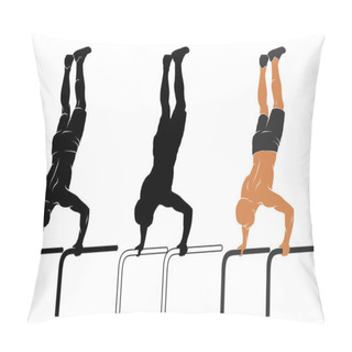 Personality Parallel Bars Push-up Pillow Covers