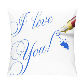 Personality  I Love You Romantic Valentine Pen Words Pillow Covers