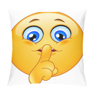 Personality  Hush Emoticon Pillow Covers