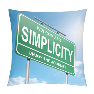 Personality  Simplicity Concept. Pillow Covers