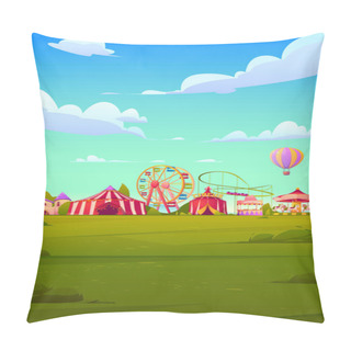 Personality  Smartphone Background Theme With Carnival Funfair Pillow Covers