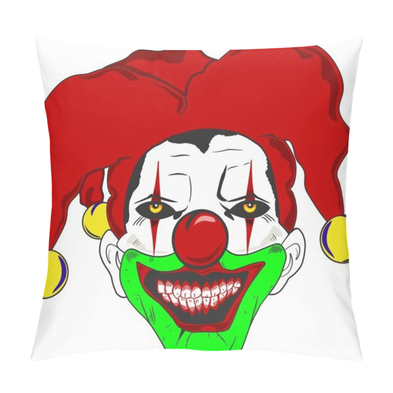 Personality  Horror Clown Jolly. Pillow Covers
