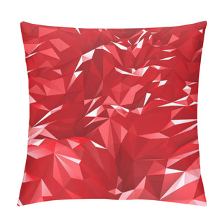 Personality  Geometric Pattern With Red Triangles Pillow Covers