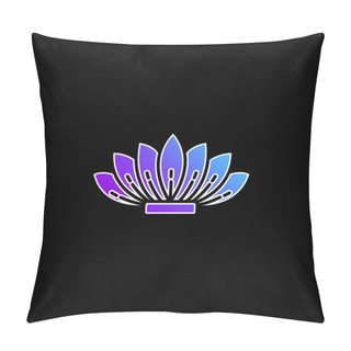 Personality  Agave Blue Gradient Vector Icon Pillow Covers