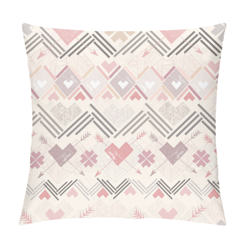 Personality  Abstract Geometric Seamless Pattern. Aztec Style Pattern Pillow Covers