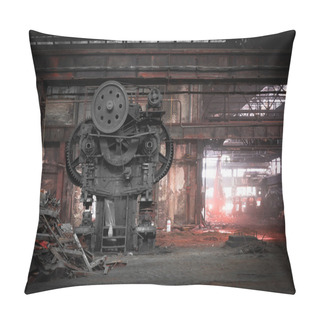 Personality  Old, Metallurgical Firm Waiting For A Demolition Pillow Covers