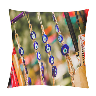 Personality  Evil Eye Bead Decoration For Wedding Day Pillow Covers