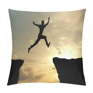 Personality  Man Jump Pillow Covers