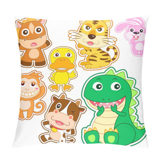 Personality  Cute Cartoon Animal Set Pillow Covers