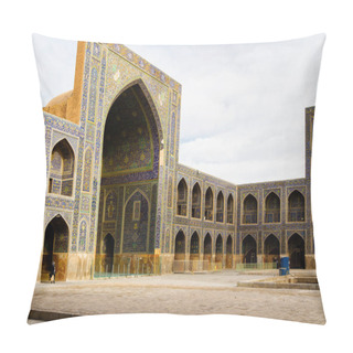 Personality  Masjed-e Jadid-e Abbasi Or Shah Great Royal Mosque Ceiling With Blue Tiles Ornament Pillow Covers