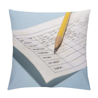 Personality  Time Table Pillow Covers