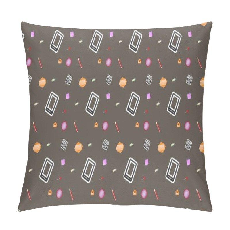 Personality  Colored background with different accessories pillow covers