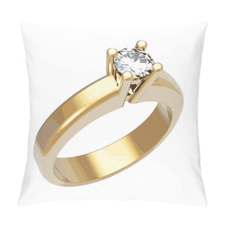 Personality  Shiny Diamond Ring, Vector Illustration Pillow Covers