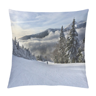 Personality  Snowy Slope In The Mountains Pillow Covers