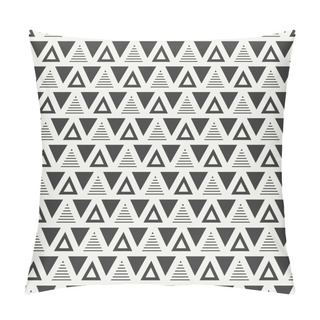 Personality  Geometric Line Monochrome Abstract Hipster Seamless Pattern With Triangle. Wrapping Paper. Scrapbook Paper. Tiling. Vector Illustration. Background. Graphic Texture For Your Design, Wallpaper. Pillow Covers