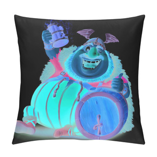 Personality  Funny Cartoon Viking Pillow Covers