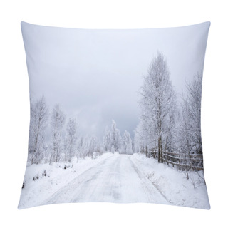 Personality  Winter Road Pillow Covers