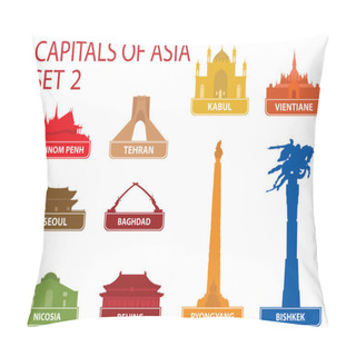 Personality  Capitals Of Asia Pillow Covers