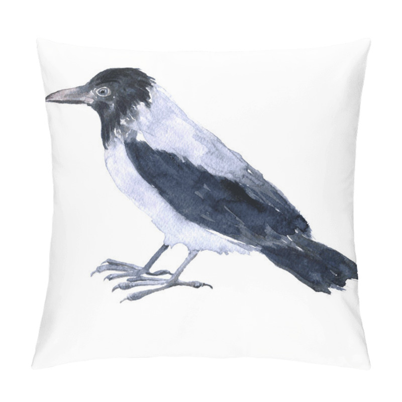 Personality  watercolor drawing bird pillow covers