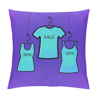 Personality  Sale  Icons -  Vector Illustration  Pillow Covers