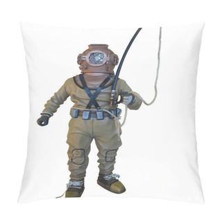 Personality  Diving Suit Equipment Isolated Over White Pillow Covers