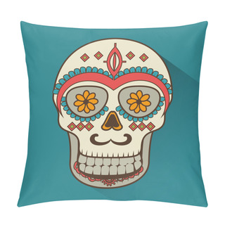 Personality  Icon Day Of The Dead Mexican Design Isolated Pillow Covers