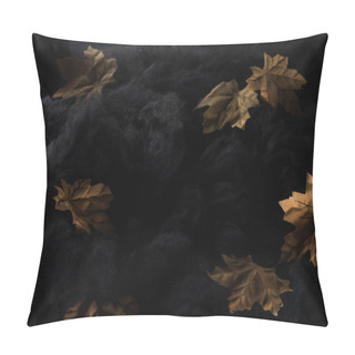 Personality  Dry Yellow Foliage In Black Clouds, Halloween Decoration Pillow Covers