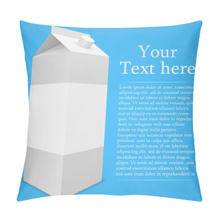 Personality  White Package With Place For Your Text Pillow Covers