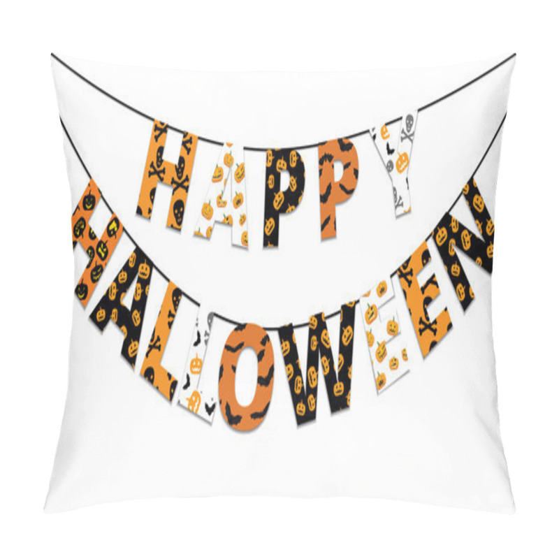 Personality  Halloween Banner Pillow Covers