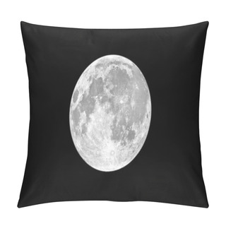 Personality  Moon Isolated On Black Background Pillow Covers