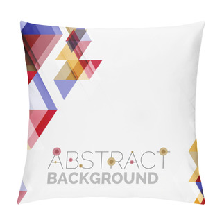 Personality  Abstract Geometric Background. Modern Overlapping Triangles Pillow Covers