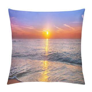 Personality  Sunset And Sea. Pillow Covers
