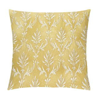 Personality  Golden Damask Background Pillow Covers