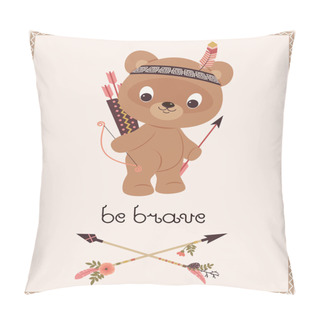 Personality  Be Brave Children's Poster Pillow Covers