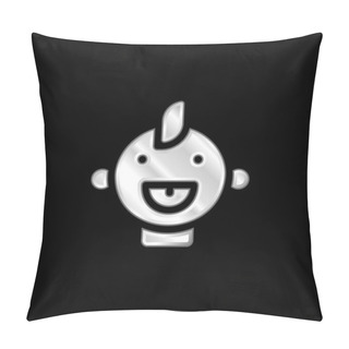 Personality  Baby Silver Plated Metallic Icon Pillow Covers