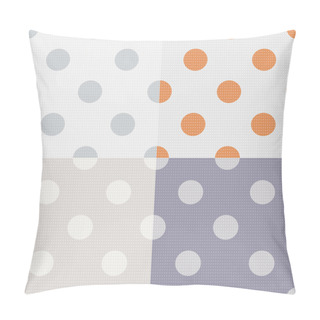 Personality  Seamless Polka Dots Pattern Pillow Covers