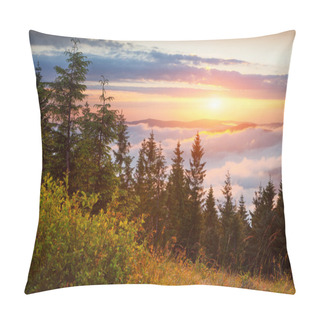 Personality  Sunrise In The Carpathian Mountains Pillow Covers