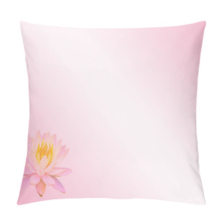 Personality   Soft Focus Lotus Or Water Lily Flower On Pink Pastel Abstract Background Pillow Covers