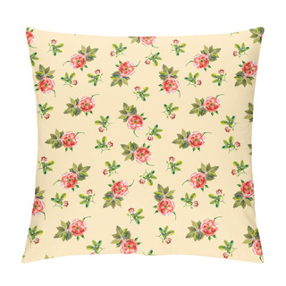 Personality  Classic English Design - Floral Seamless Background With Roses Pillow Covers